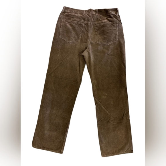 RW&CO. EUC Brown Cotton Textured Trousers Size 32 - Picture 6 of 10